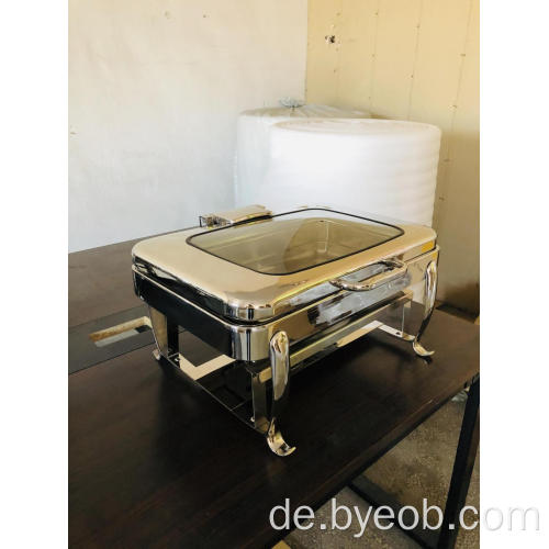 Länglicher Chafing Dish mit Park Avenue Beinbuffet